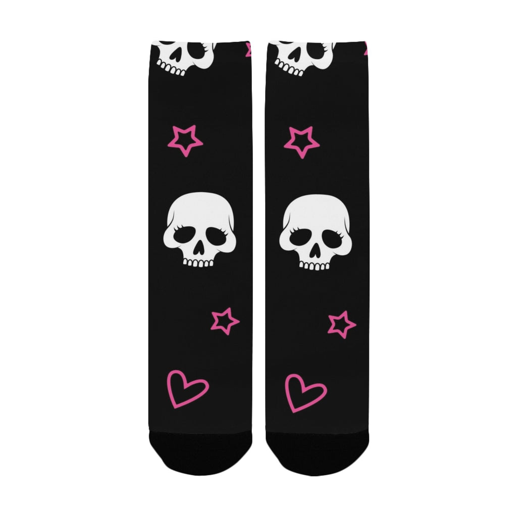 Skull And Stars Womens Socks