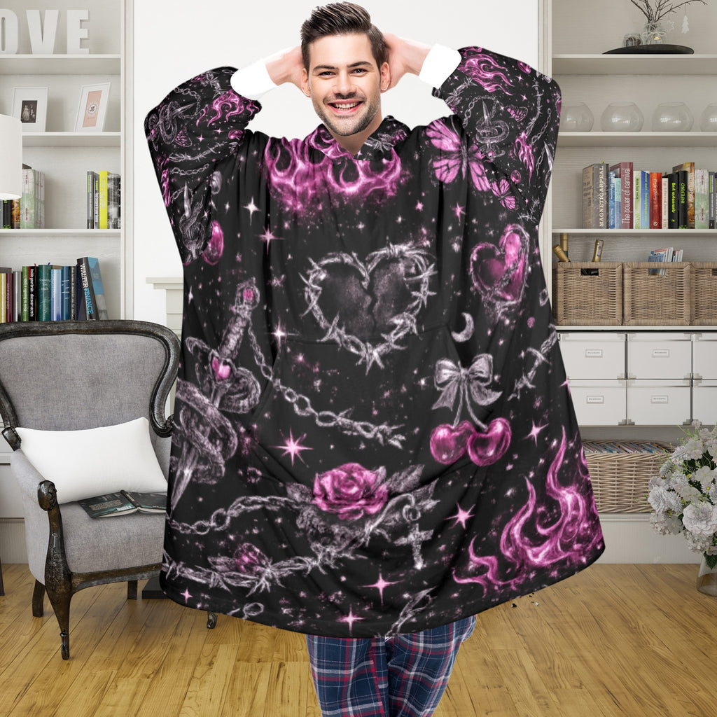 Dark Cupid Blanket Hoodie