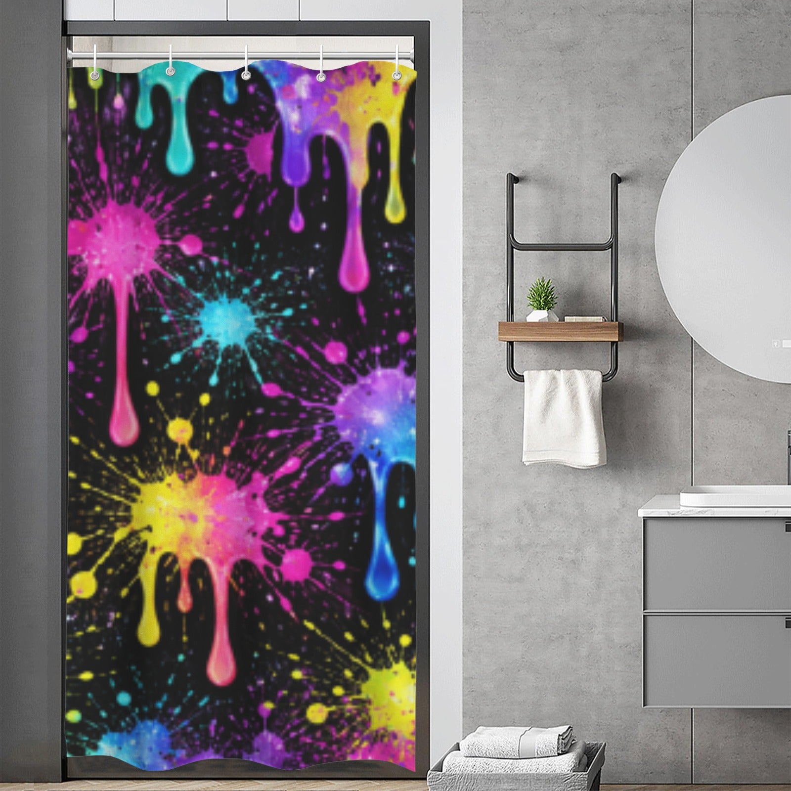 Splatter Shower Curtain 36"x72"