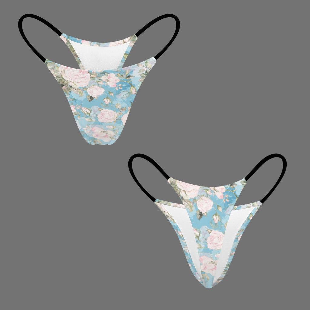 Roses On A Cloud Thong