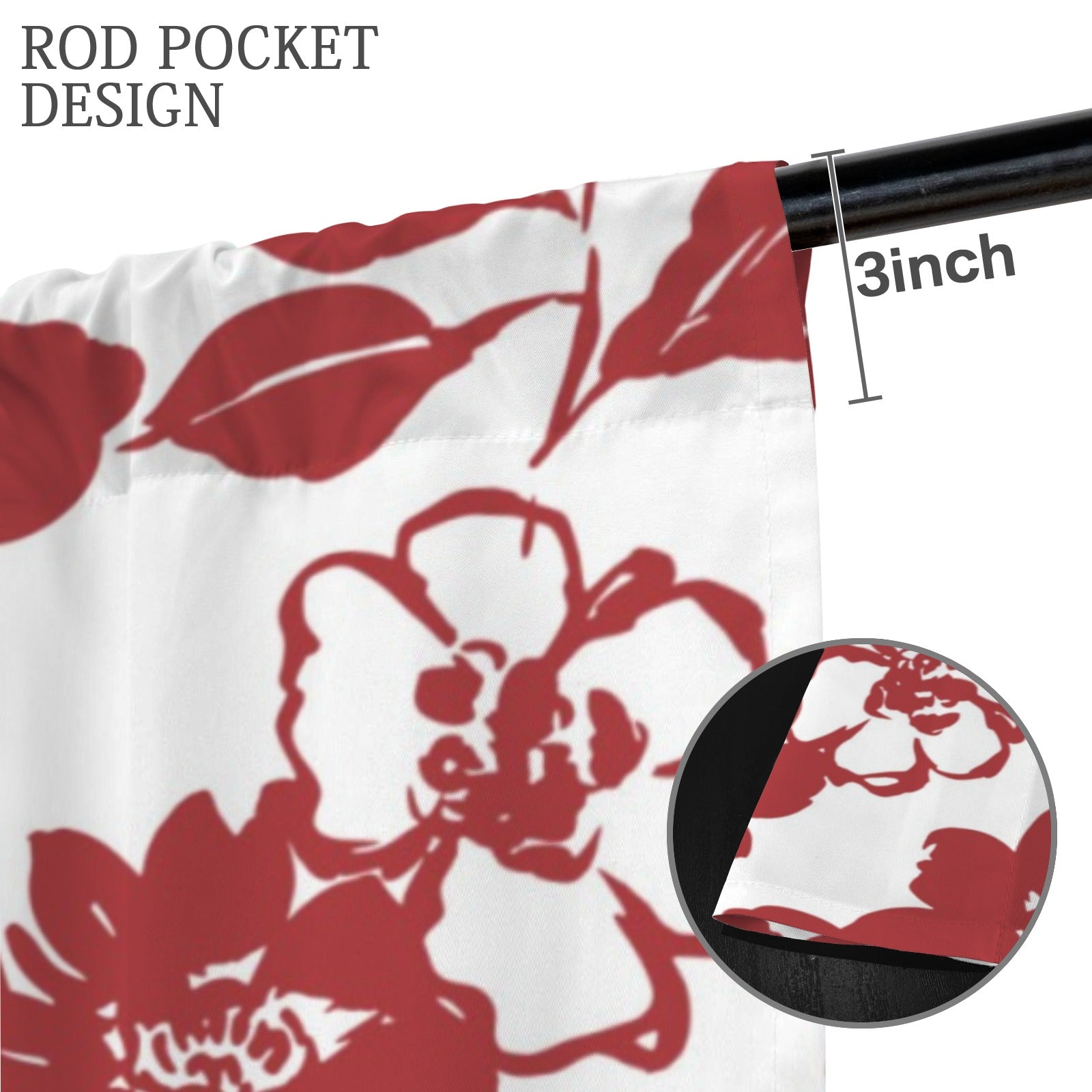 Scarlett Petal Curtains 42"x84"