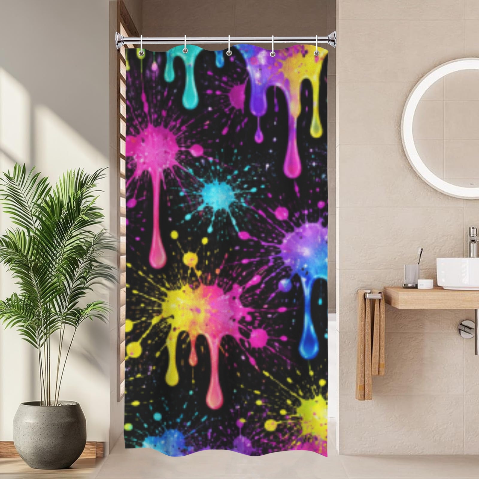 Splatter Shower Curtain 36"x72"
