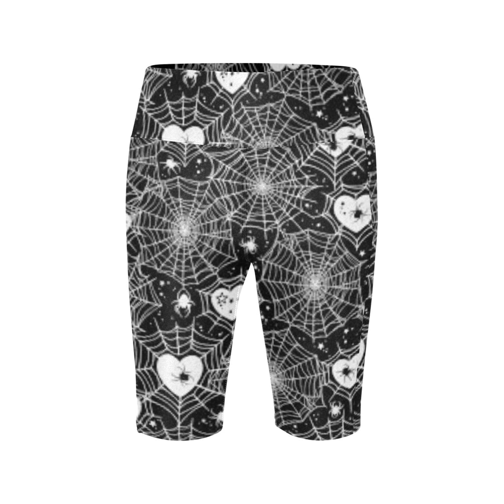 Web Of Hearts Biker Shorts