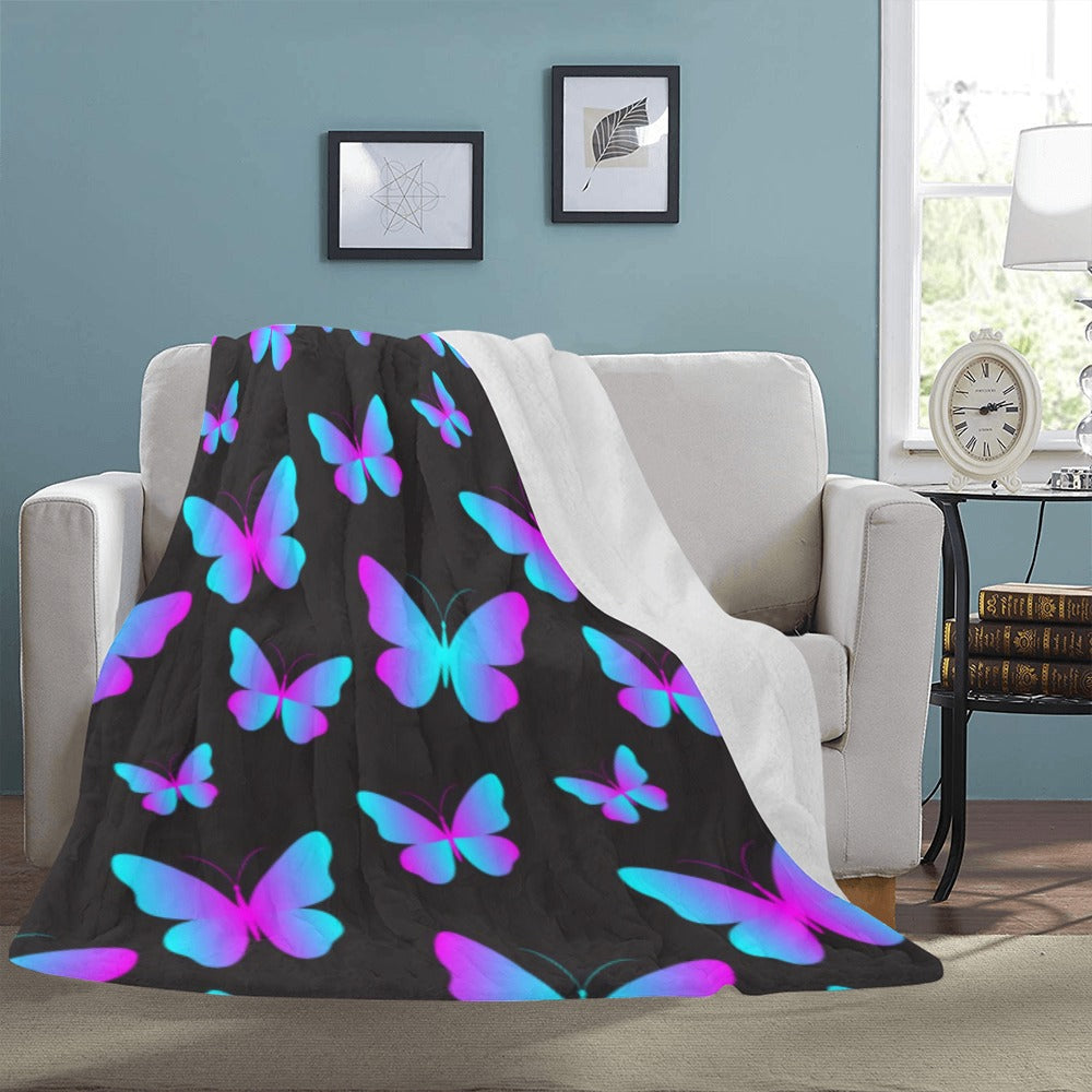 Neon Flutter Fleece Blanket 54"x70"