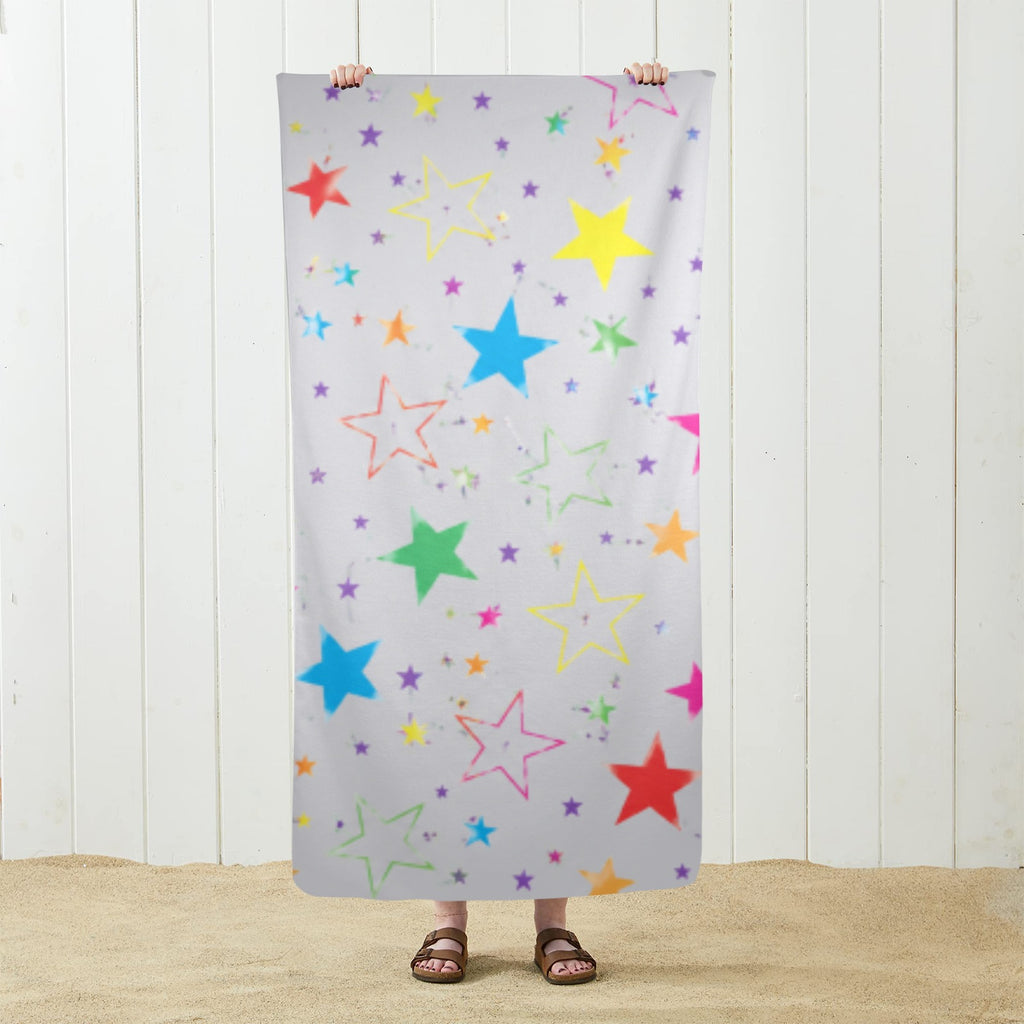 Neon Star Burst Towel 29"x58"