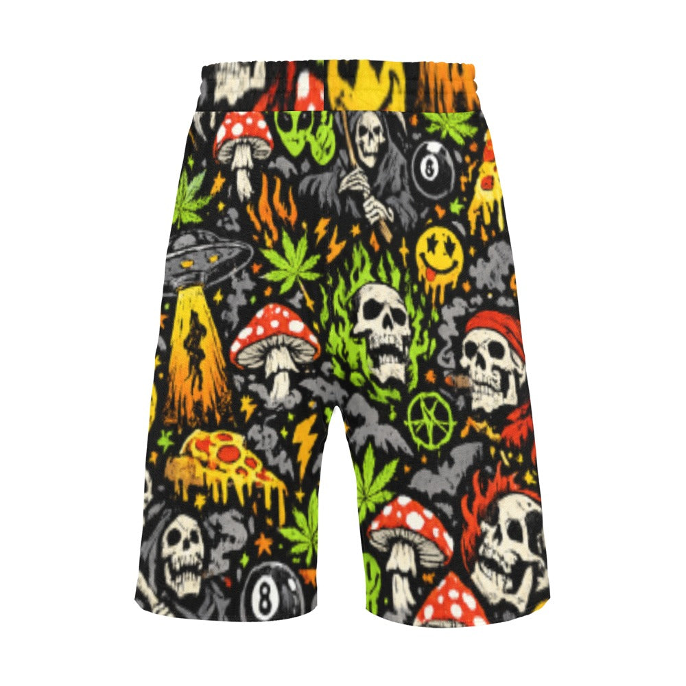 Skull Static Lounge Shorts