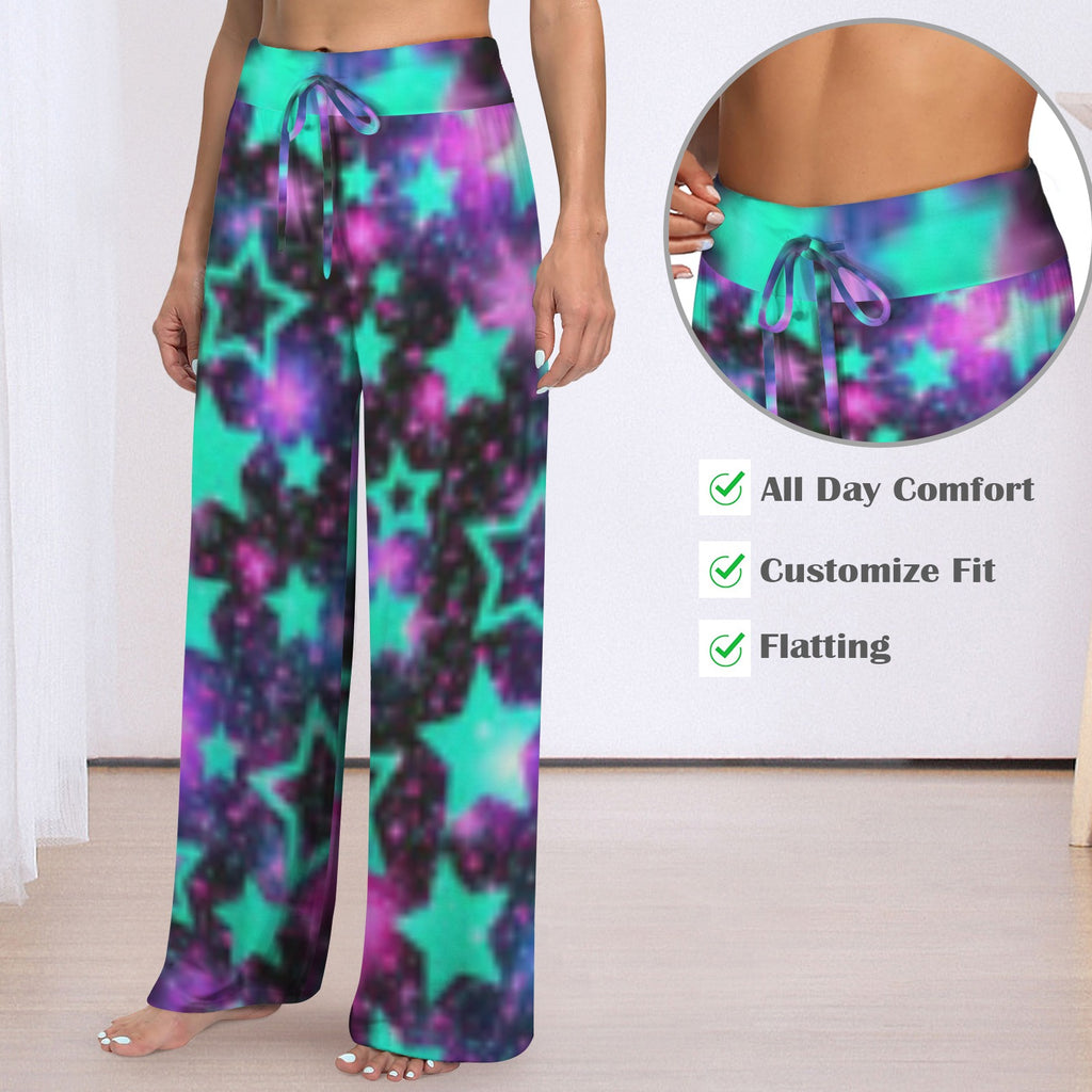 Teal Star Pajama Pants