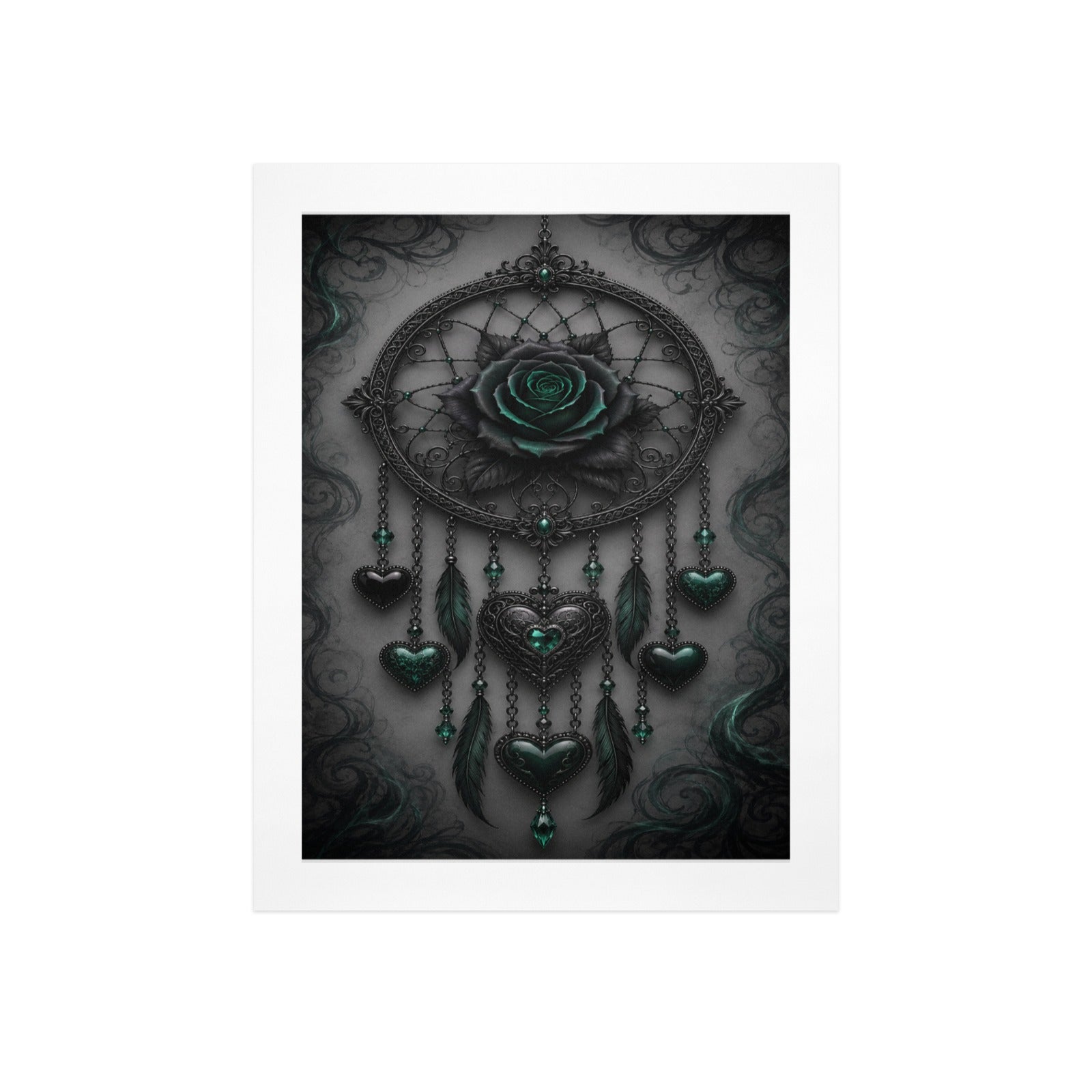 Emerald Heart Art Print 12"x16"