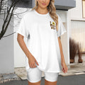 Sunflower Love Oversized Shirt &Bike Short Set