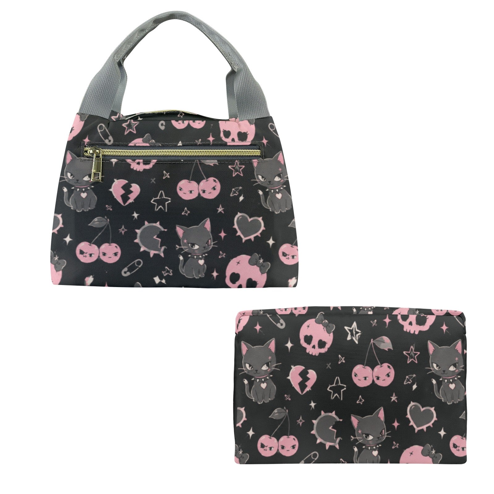 Cherry Skull Portable Storage Bag