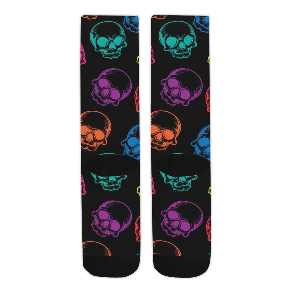 Mens Neon Skulls Socks