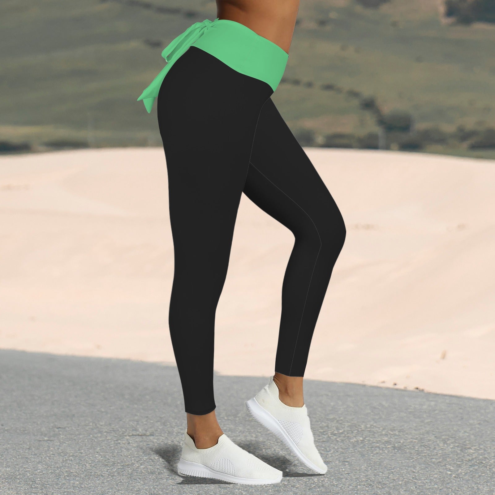 Mint Bow Leggings