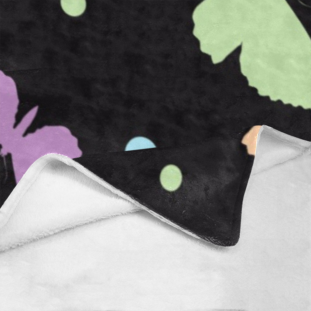 Pastel Butterfly Fleece Blanket 32"x48"