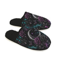 Midnight Lux Fur Lined House Slippers