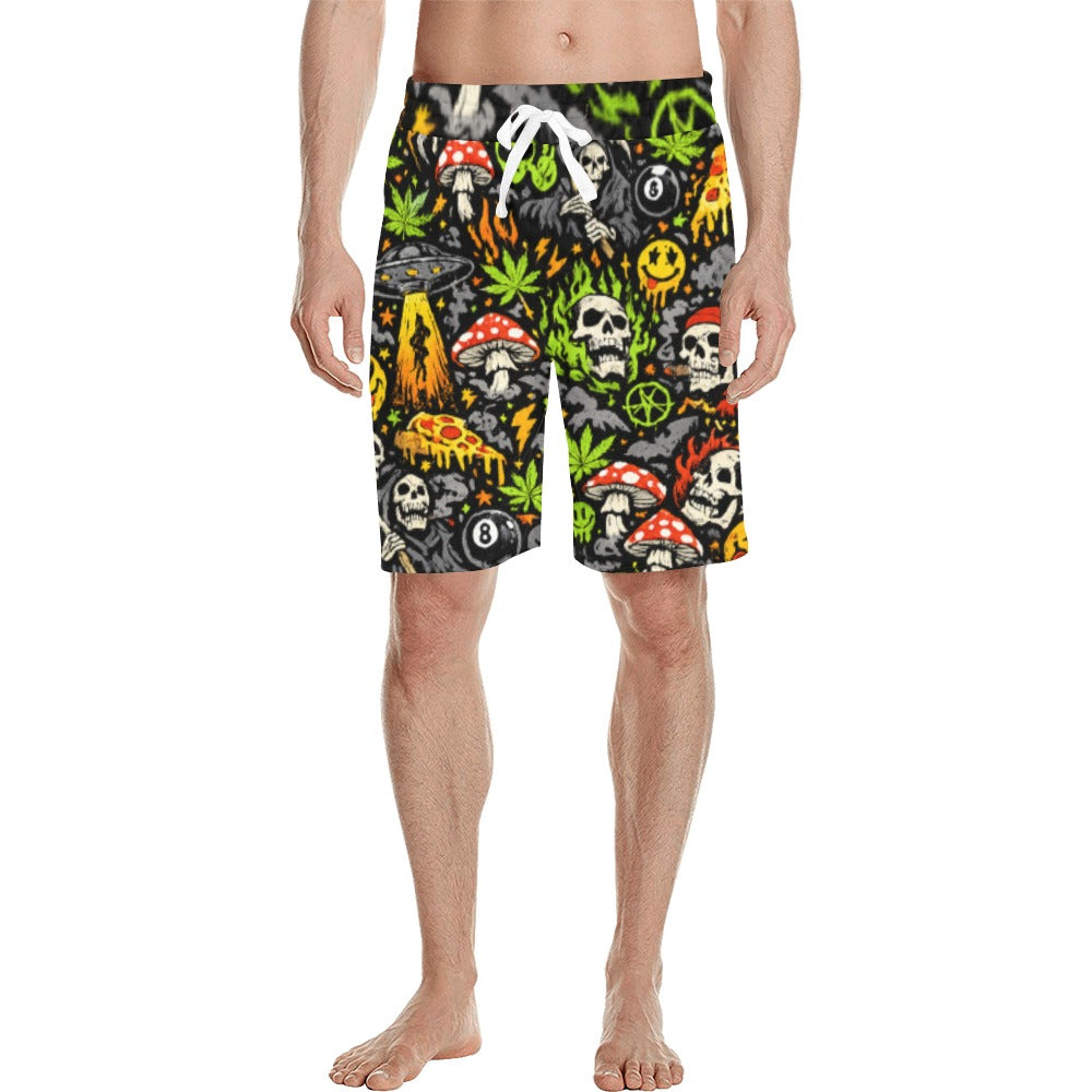 Skull Static Lounge Shorts