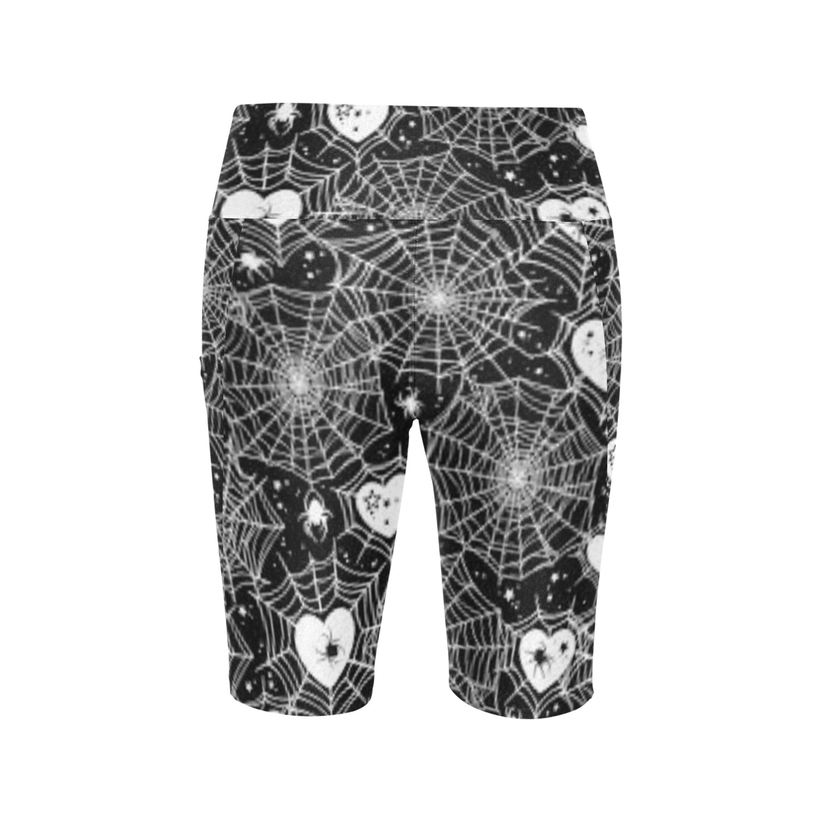 Web Of Hearts Biker Shorts