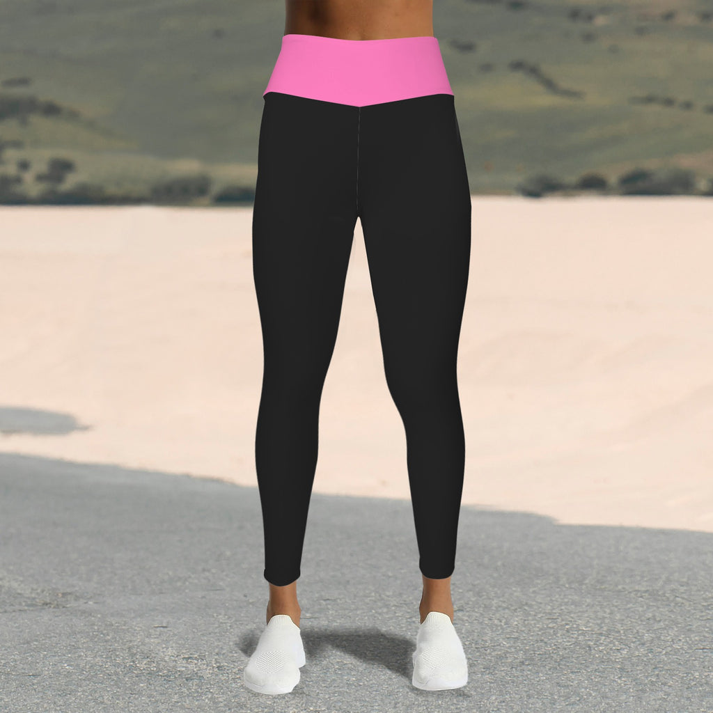 Blushing Pink Bow Leggings