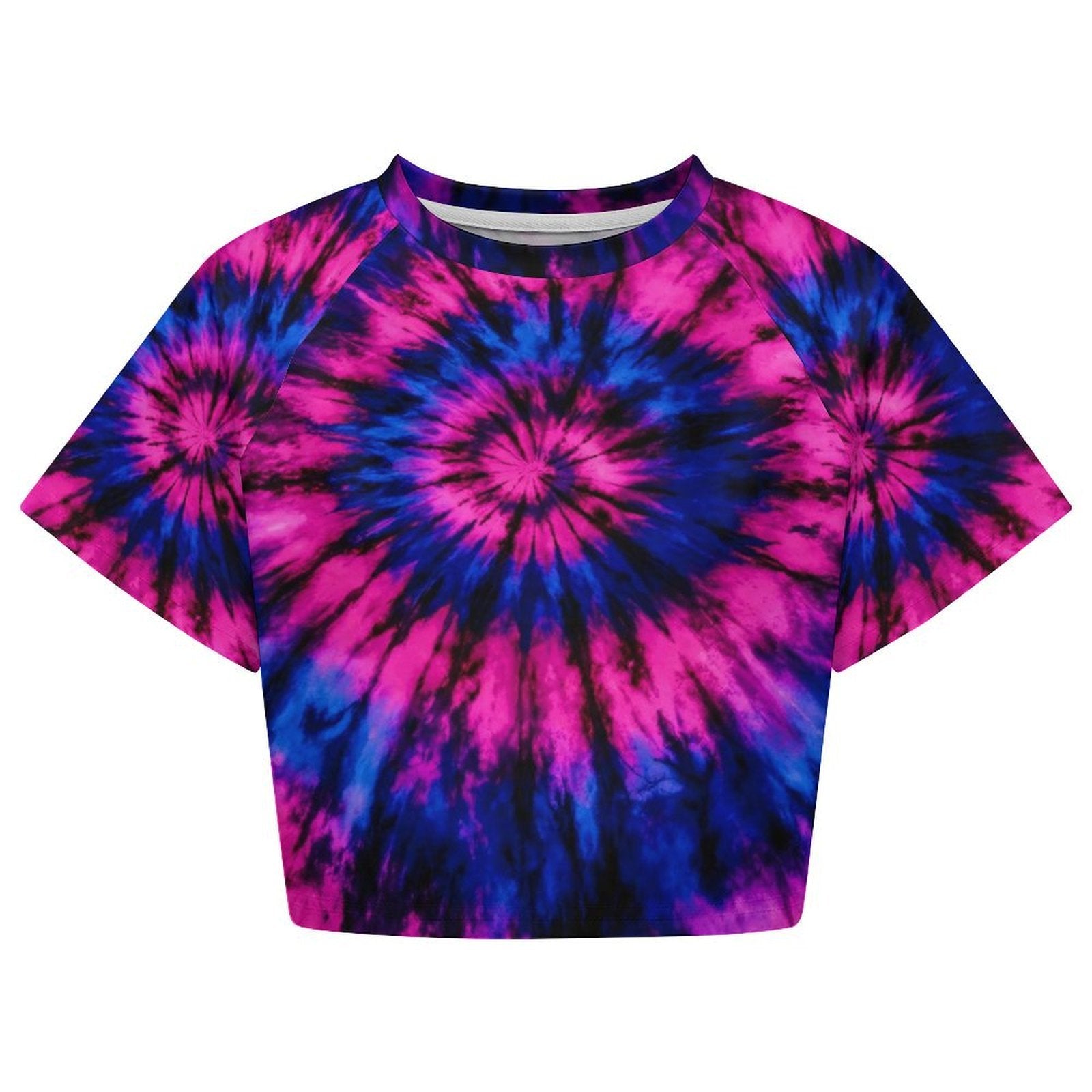 Custom Women's Short Sleeve Crew Neck Cropped Tee Crop T Shirt