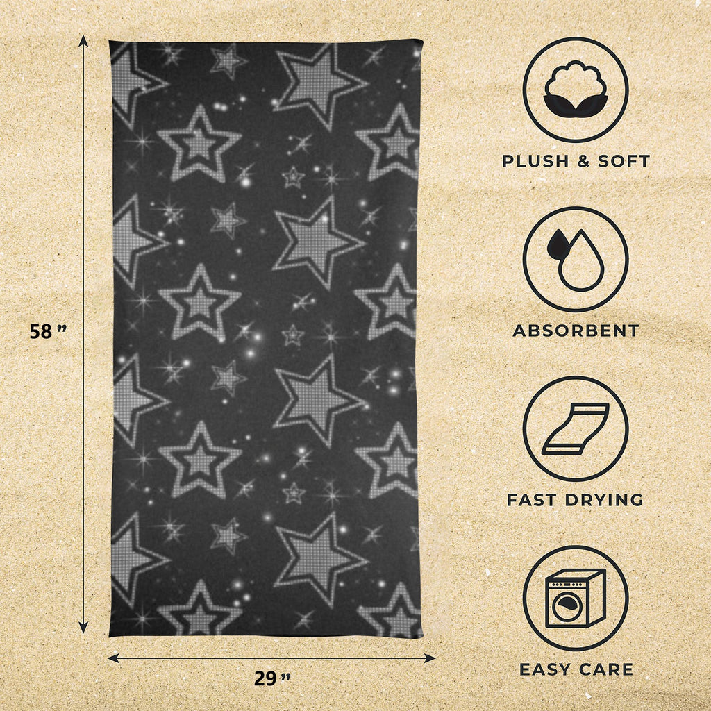 Sparkle Star Towel 29"x58"