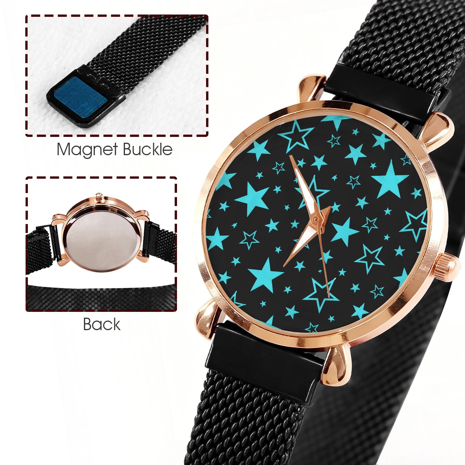 Aqua Star Gaze Magnetic Buckle Strap Watch