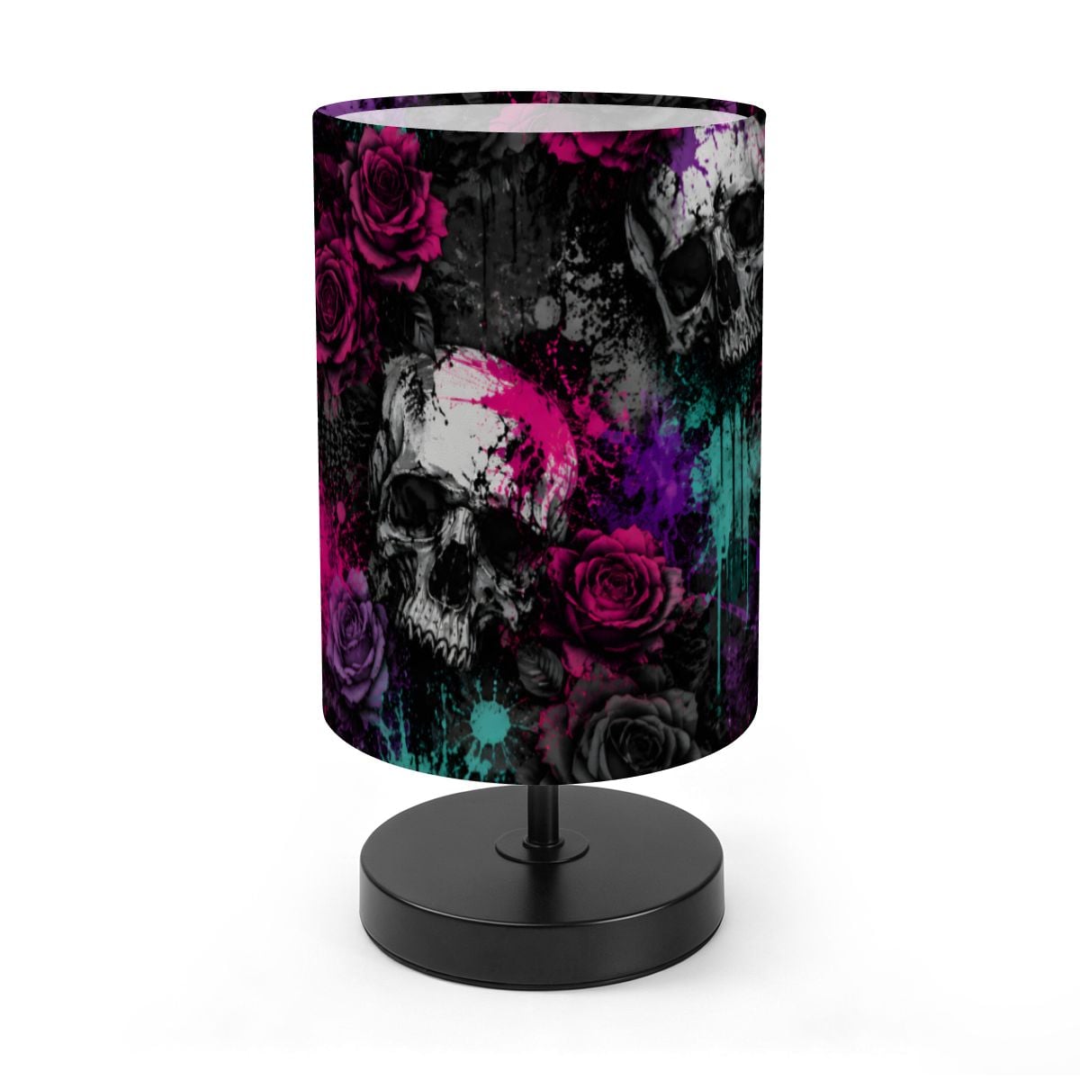 Roses & Ruin Cylinder Table Lamp