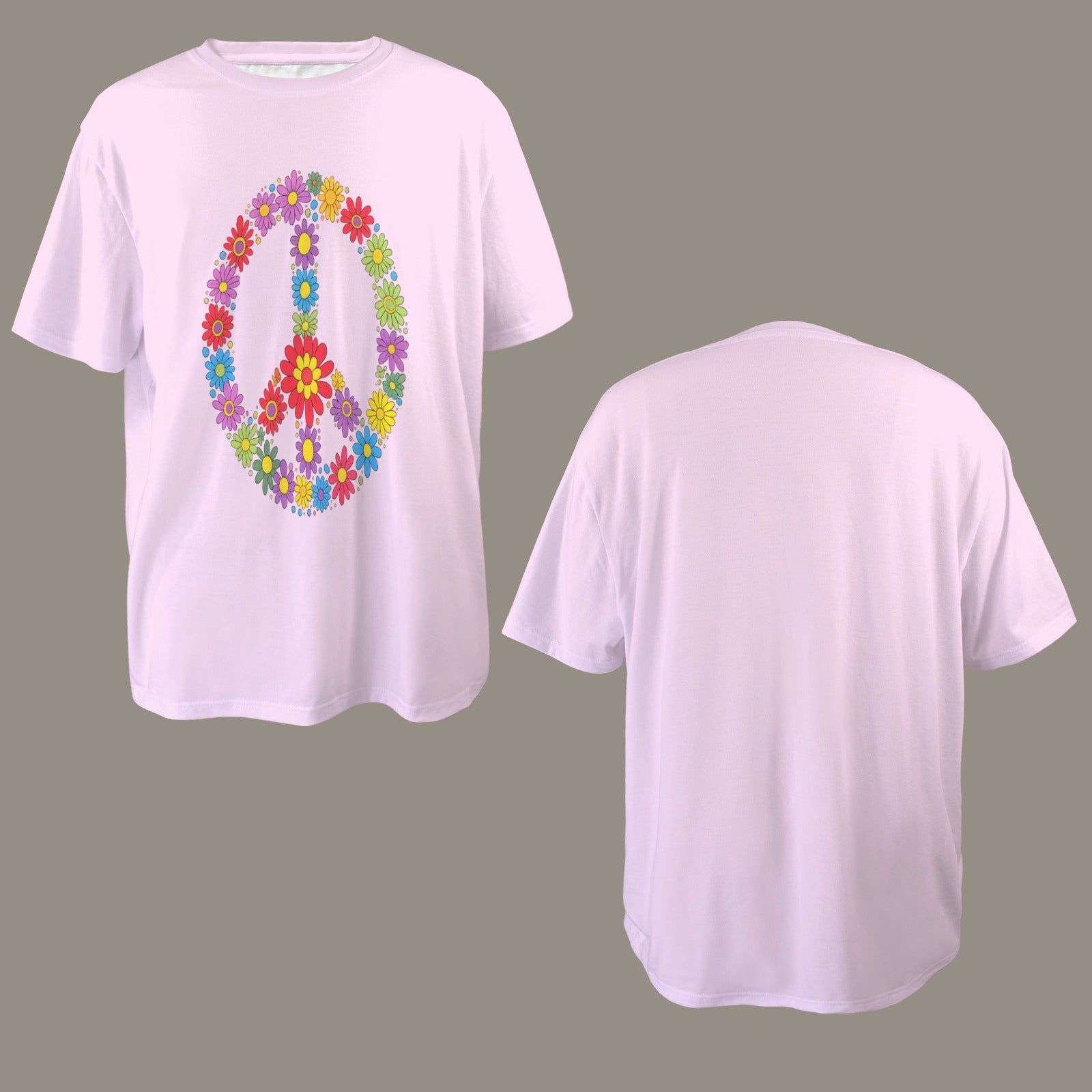 Floral peace Over Size Shirt